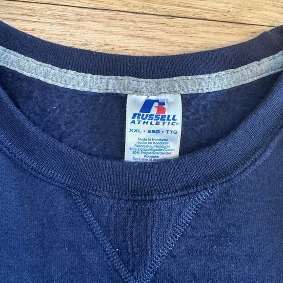 Russel Navy Blank Sweatshirt - Picture 3 of 3